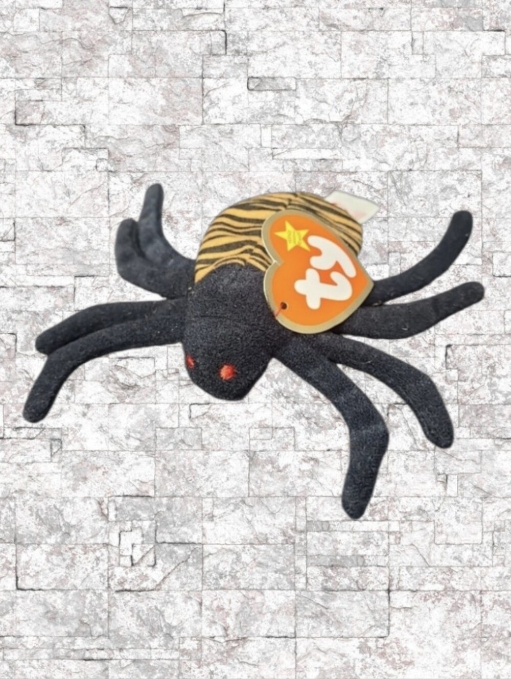 1999 Ty-TENNIE BEANIE BABIES "SPINNER" THE SPIDER-MADE FOR McDONALDS